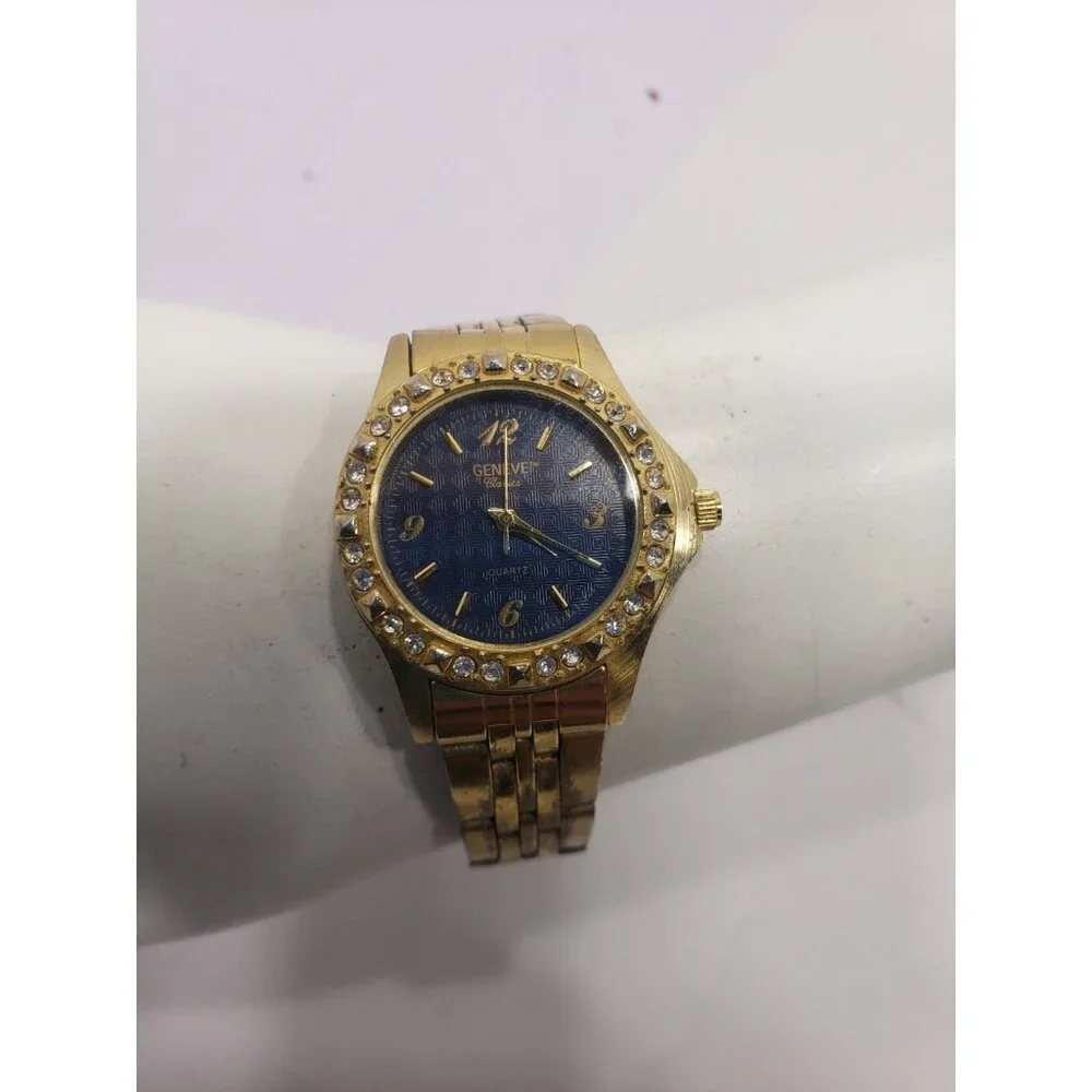 Geneve Classic Women's Gold Watch Stainless Steel CG43LUBG Pre Owned Untested